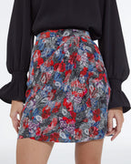 The Kooples - Short Floral Print Silk Skirt - Women