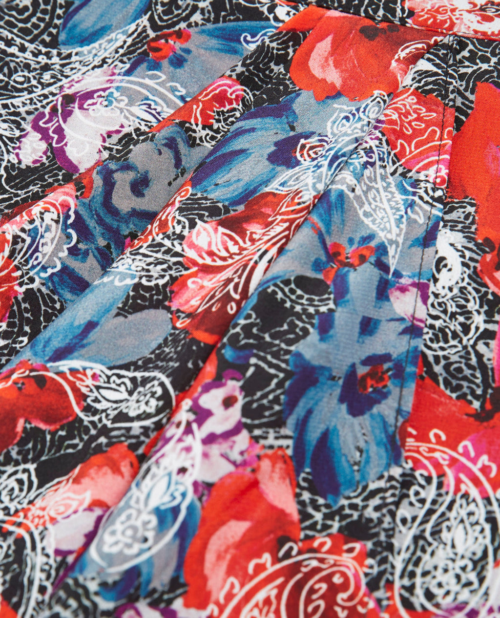 The Kooples - Short Floral Print Silk Skirt - Women