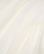 The Kooples - Short Ecru Silk Skirt with Gallon Detail - Women