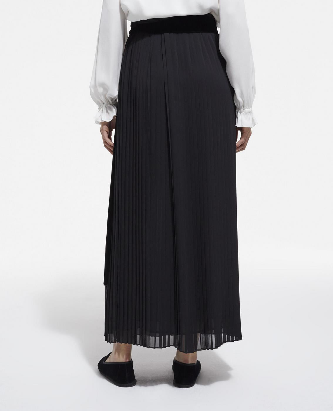 The Kooples - Jupe Plissée - Noir - Femme