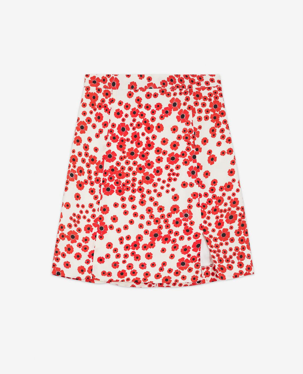 The Kooples - Falda Recta Talle Alto - Blanco - Mujer