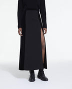 The Kooples - Jupe Longue Detail Ouverture Fente - Femme