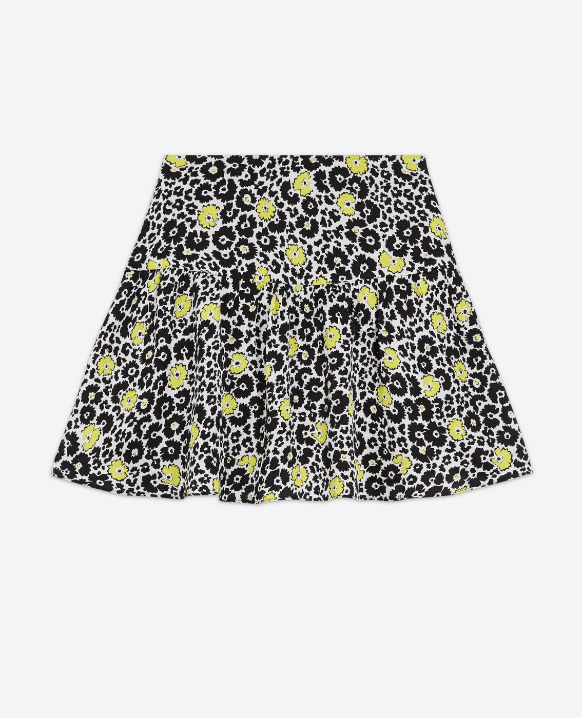 The Kooples - Jupe Patineuse - Noir Et Pistache - Femme