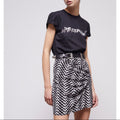 The Kooples - Falda Recta Talle Alto - Negro - Mujer