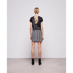 The Kooples - Falda Recta Talle Alto - Negro - Mujer