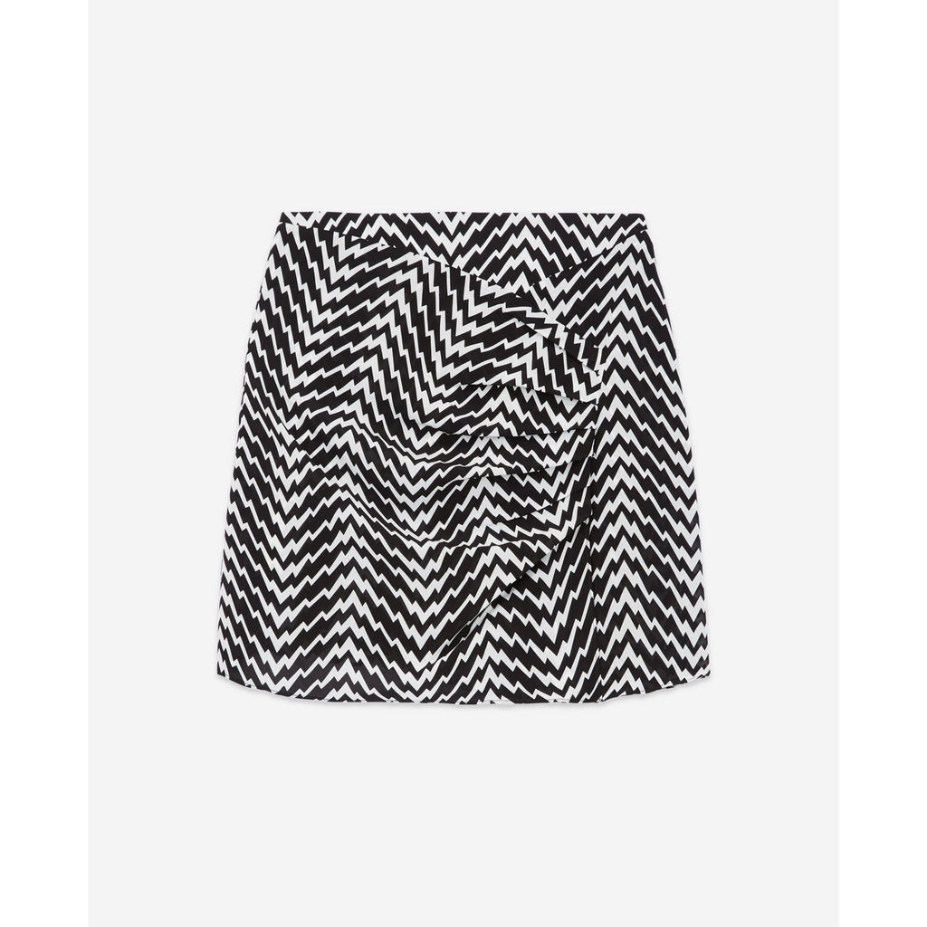 The Kooples - Falda Recta Talle Alto - Negro - Mujer