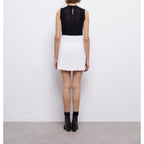 The Kooples - High Waisted Trapeze Skirt - White - Women