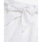The Kooples - Jupe Droite En Broderie Anglaise - Blanc - Femme