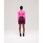 The Kooples - High Waisted Straight Skirt - Fuchsia - Women