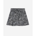 The Kooples - Falda Mini Talle Alto - Blanco y Negro - Mujer