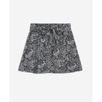The Kooples - Falda Mini Talle Alto - Blanco y Negro - Mujer