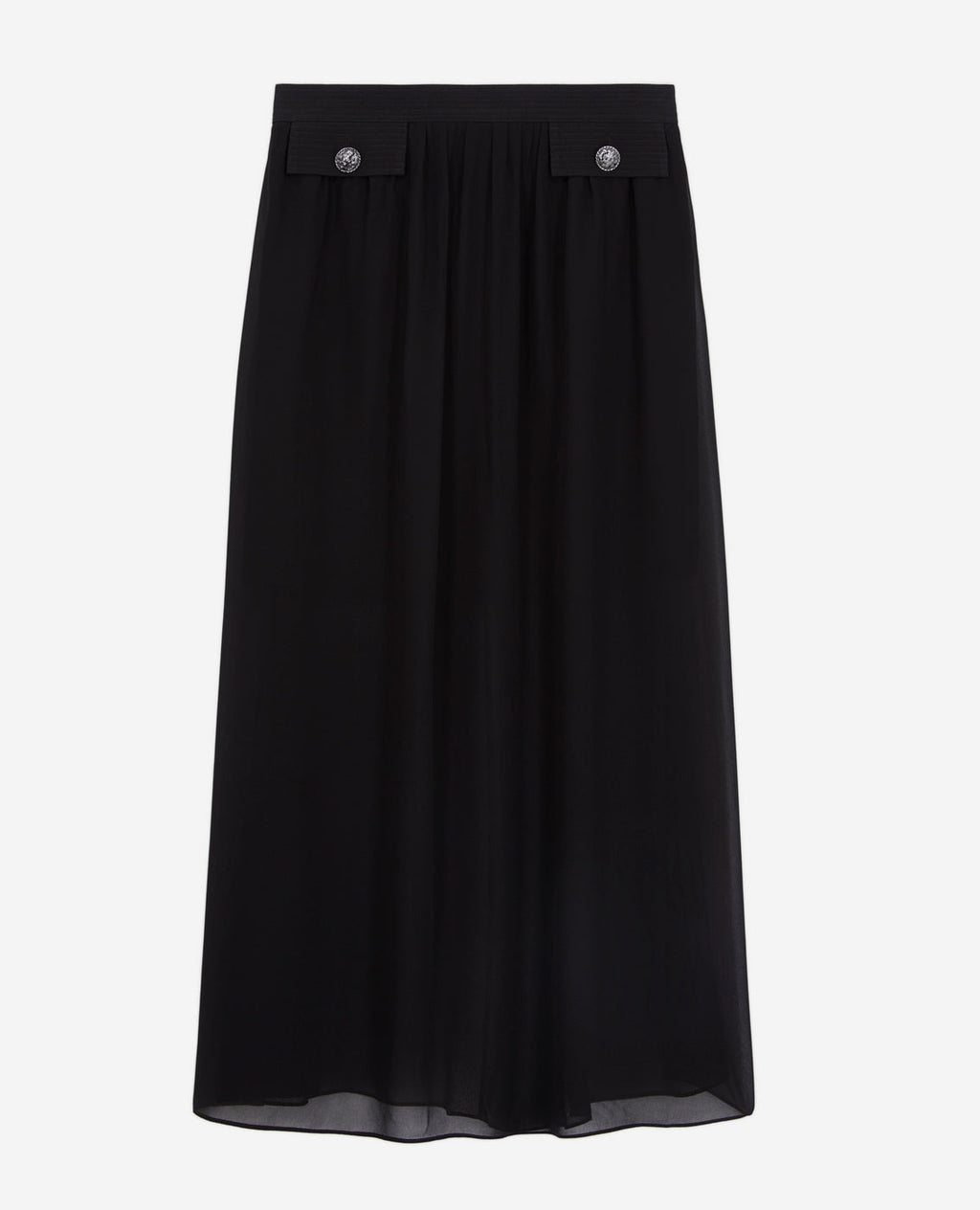 The Kooples - Jupe Plissée - Noir - Femme
