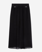 The Kooples - Jupe Plissée - Noir - Femme