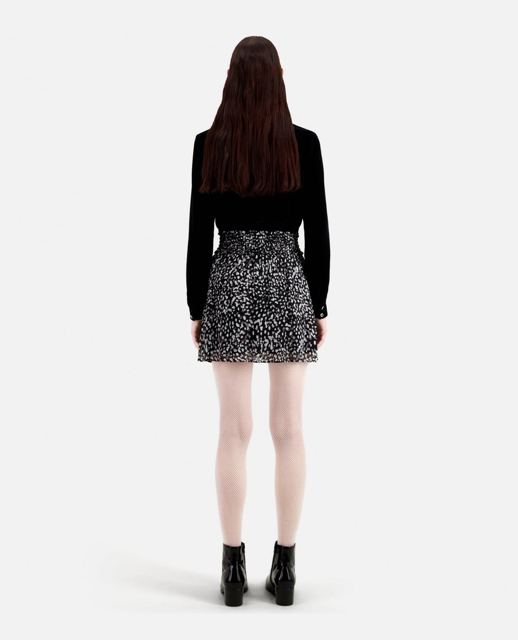 The Kooples - Falda skater - Negro - Mujer