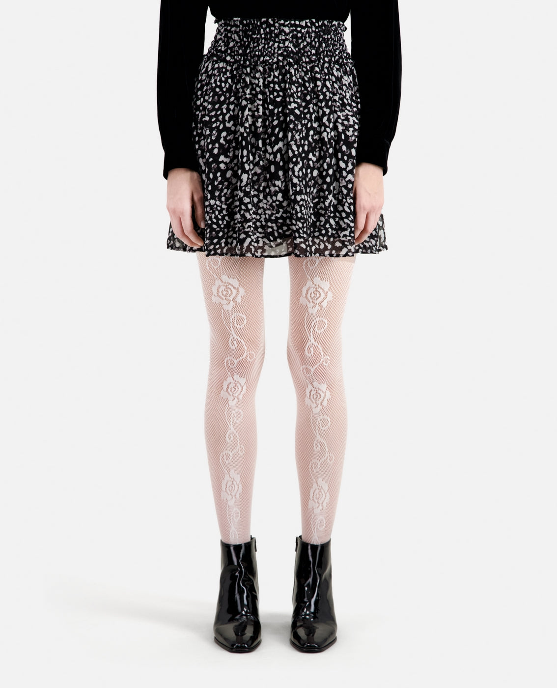 The Kooples - Falda skater - Negro - Mujer