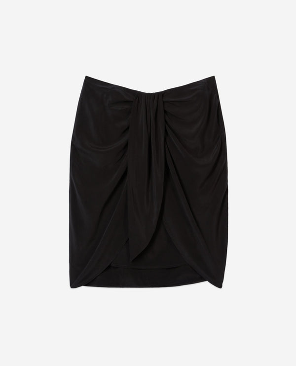 The Kooples - Jupe Drapee En Soie Lavee