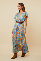 Dress - Blue Orange