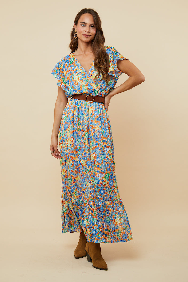 Dress - Blue Orange