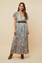 Dress - Blue Orange