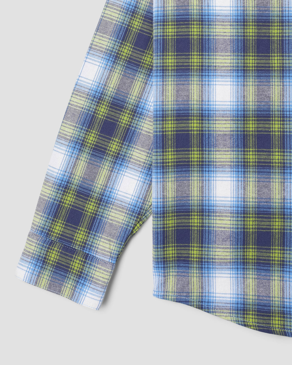 Camisa de franela - Cuadros azul brillante