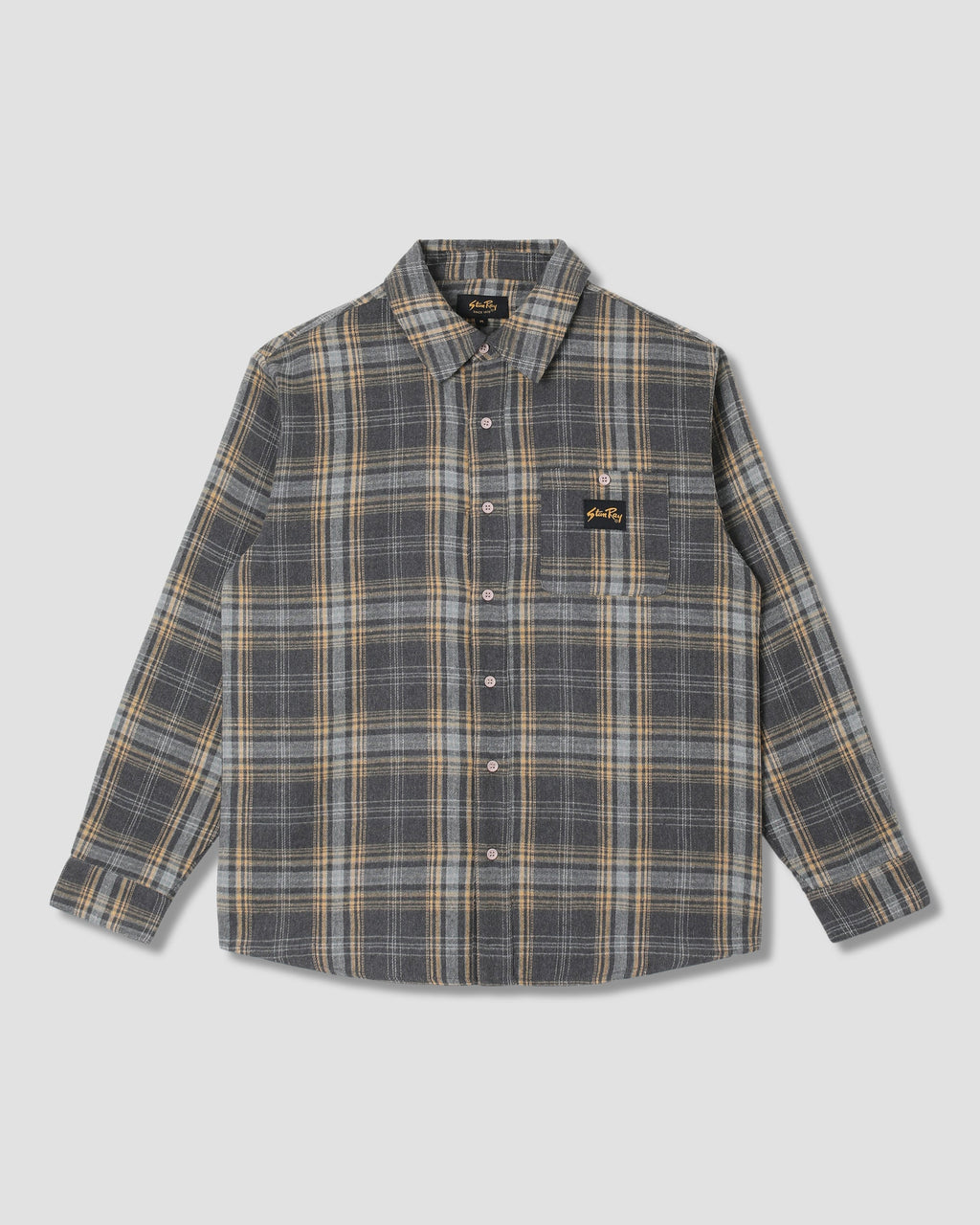 Camisa de franela - Cuadros de color carbón