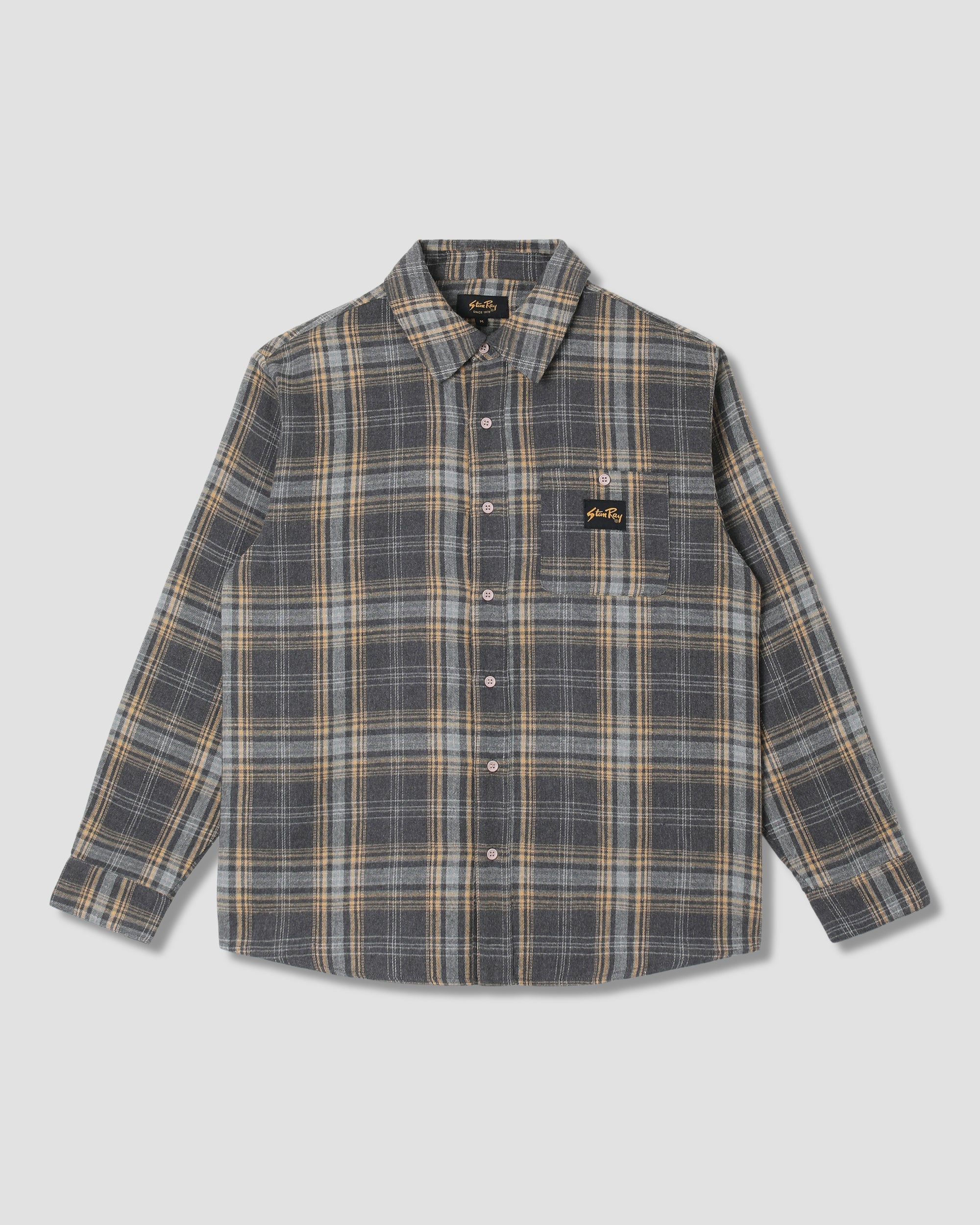 Camisa de franela - Cuadros de color carbón