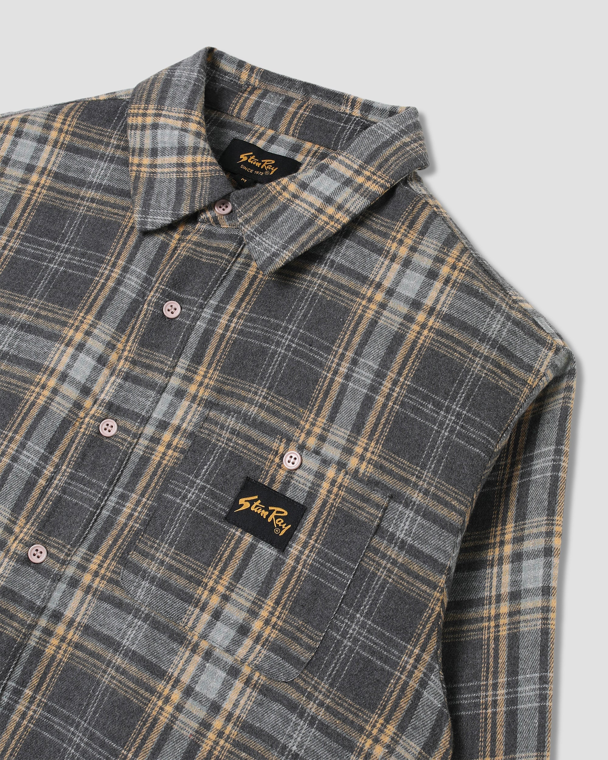 Camisa de franela - Cuadros de color carbón
