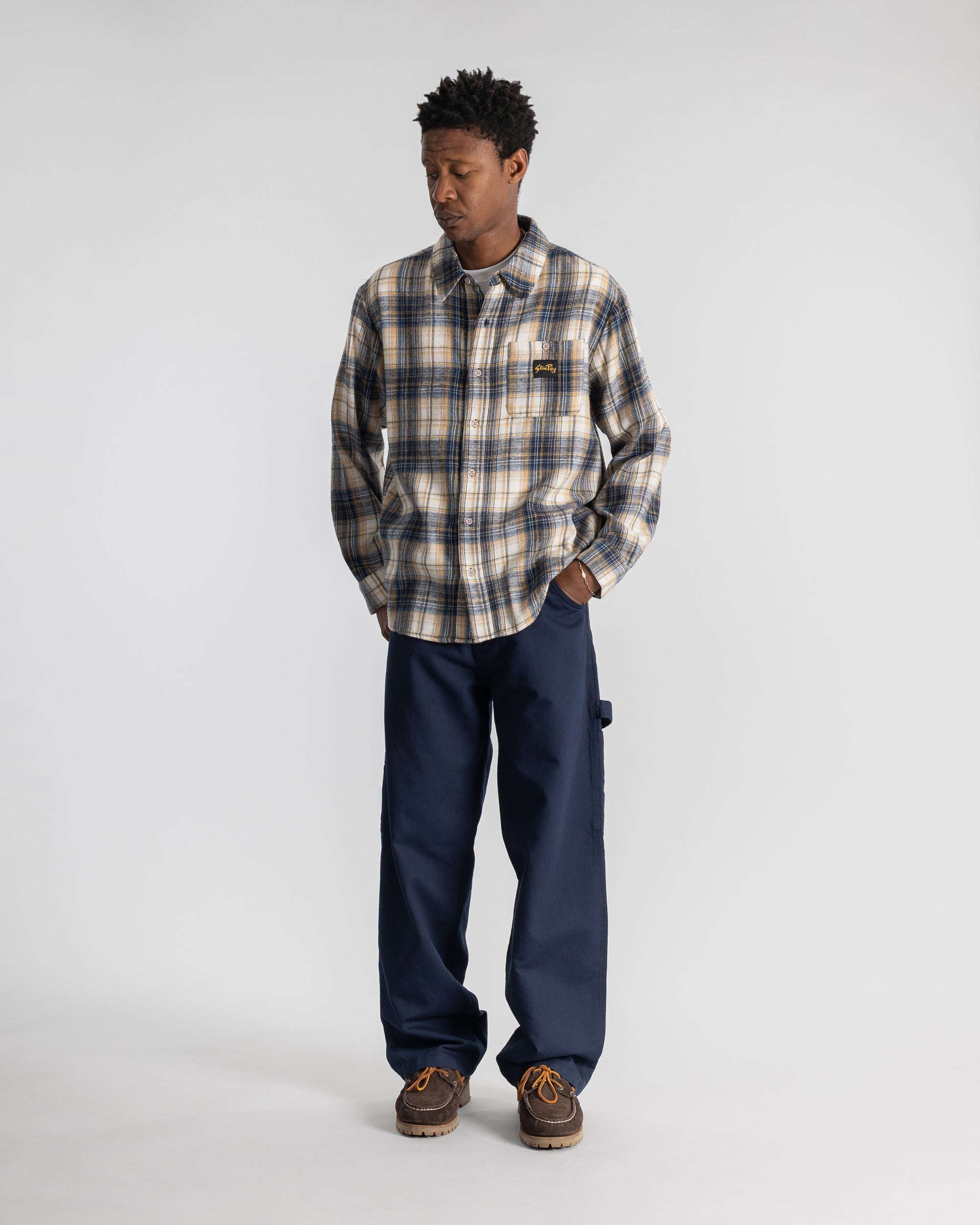 Flannel Shirt - Navy Plaid
