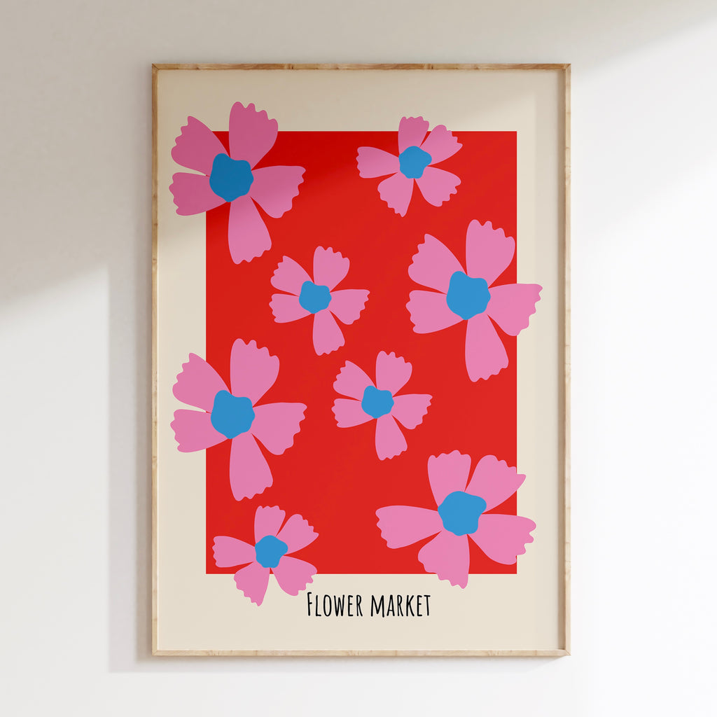 Flower Market - Rouge & Bleu