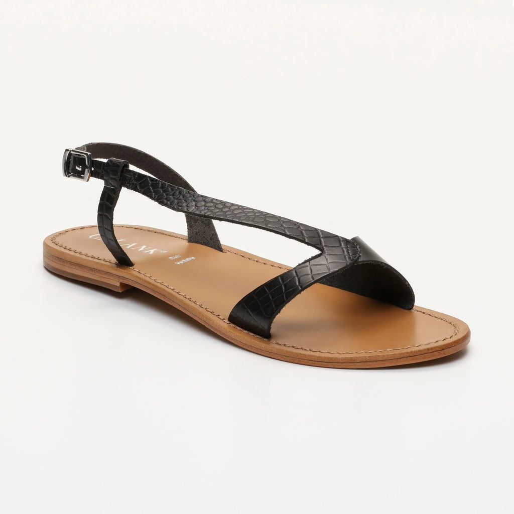 Flo Sandals - Black Buff