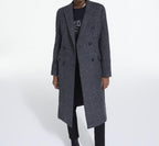 The Kooples - Abrigo cruzado con solapa en punta - Mujer