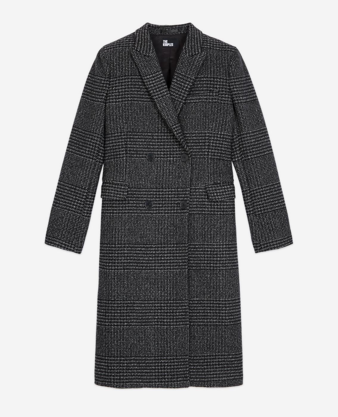 The Kooples - Abrigo cruzado con solapa en punta - Mujer