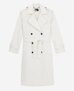 The Kooples - Manteau Longue En Laine Double Face - Femme