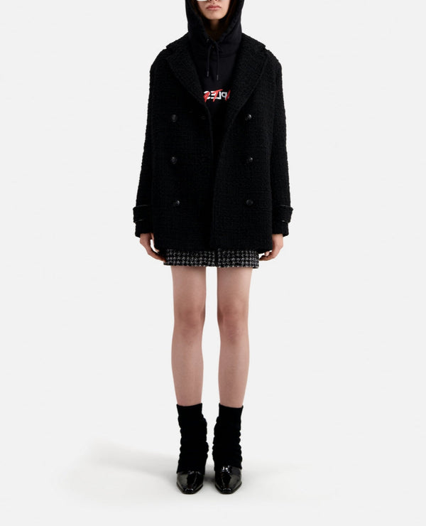 The Kooples - Manteau En Laine - Noir - Femme