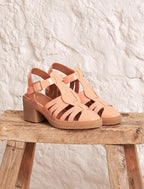 Sandales À Talon Céleste - Pêche vernis - Femme