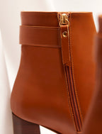 Bottines À Talon Giada - Cognac - Femme