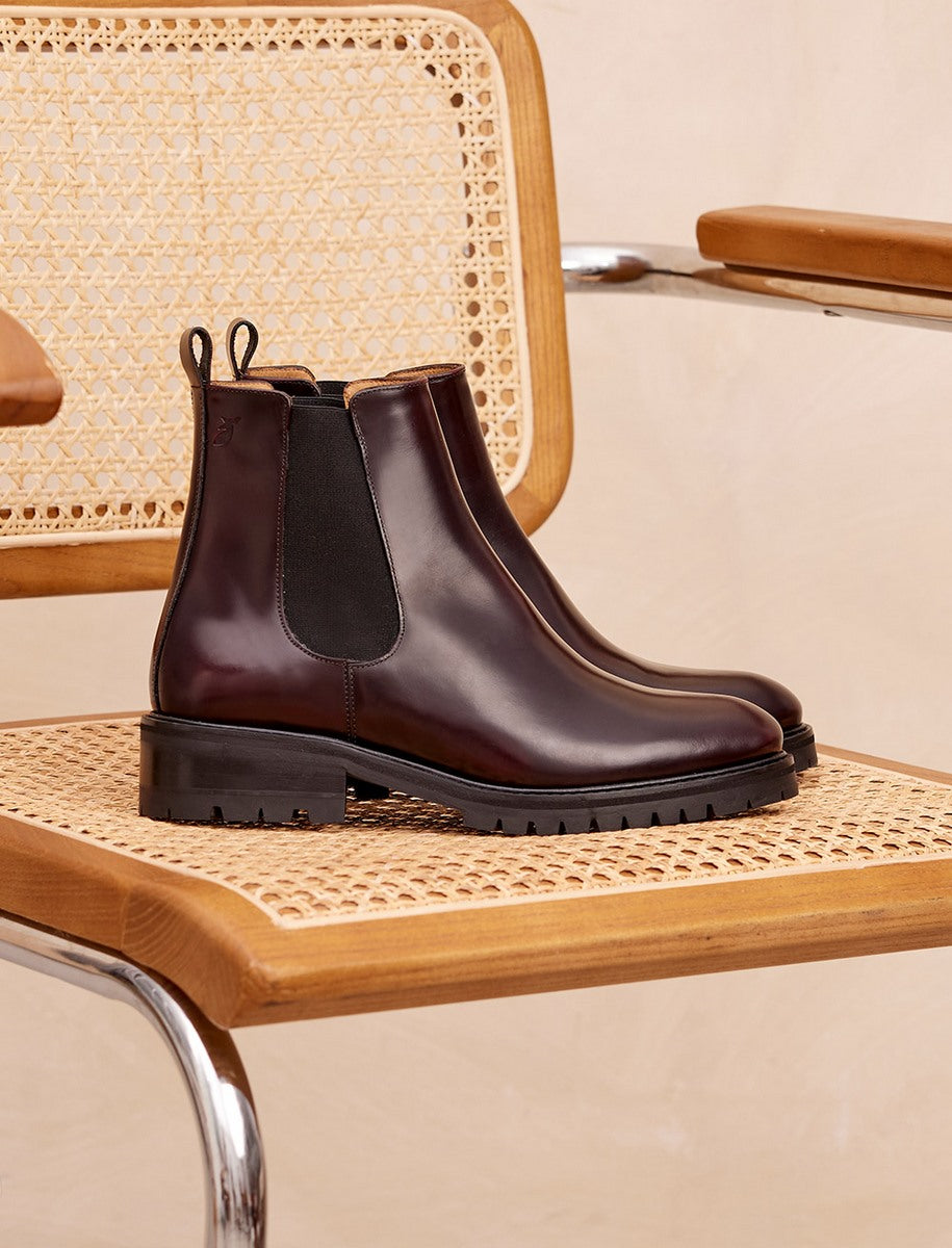 Joy Ankle Boots - Bordeaux - Women