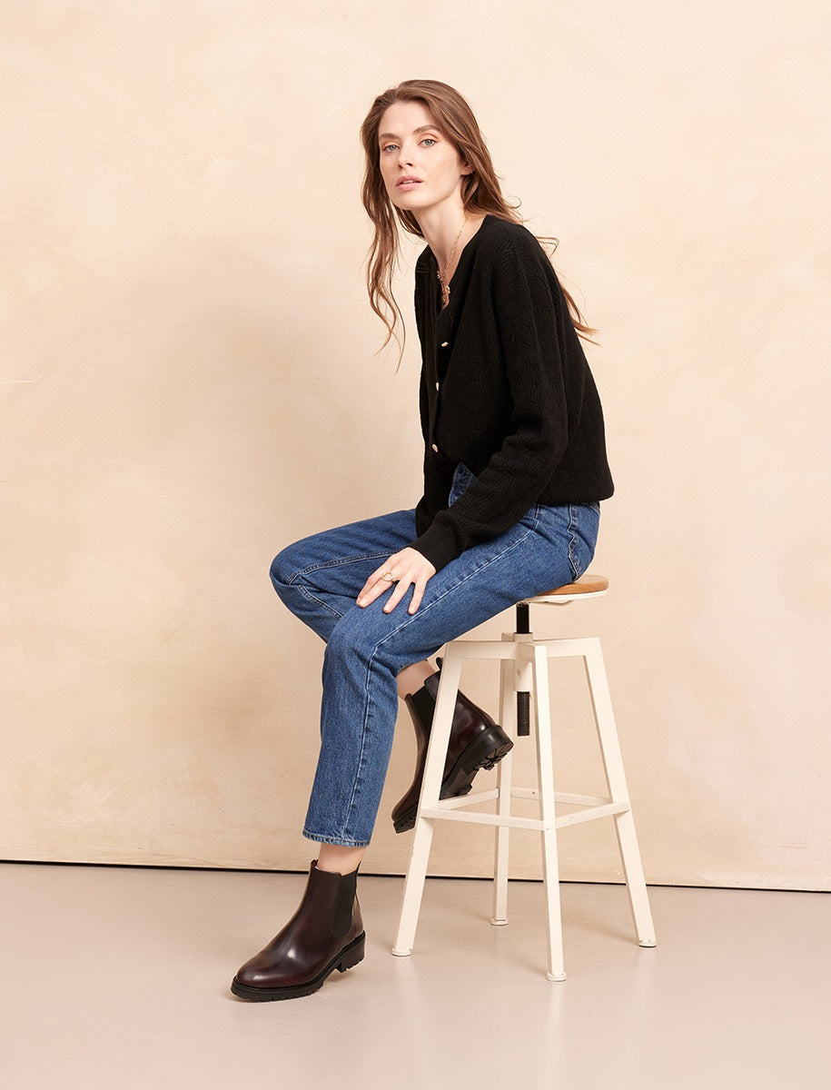 Joy Ankle Boots - Bordeaux - Women