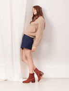 Botas Chelsea de tacón Lisa - Muscat - Mujer