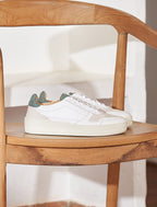 Sneakers À Lacets Vasco - Blanc & Cèdre - Femme