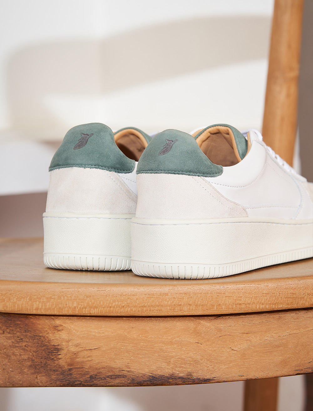 Sneakers À Lacets Vasco - Blanc & Cèdre - Femme