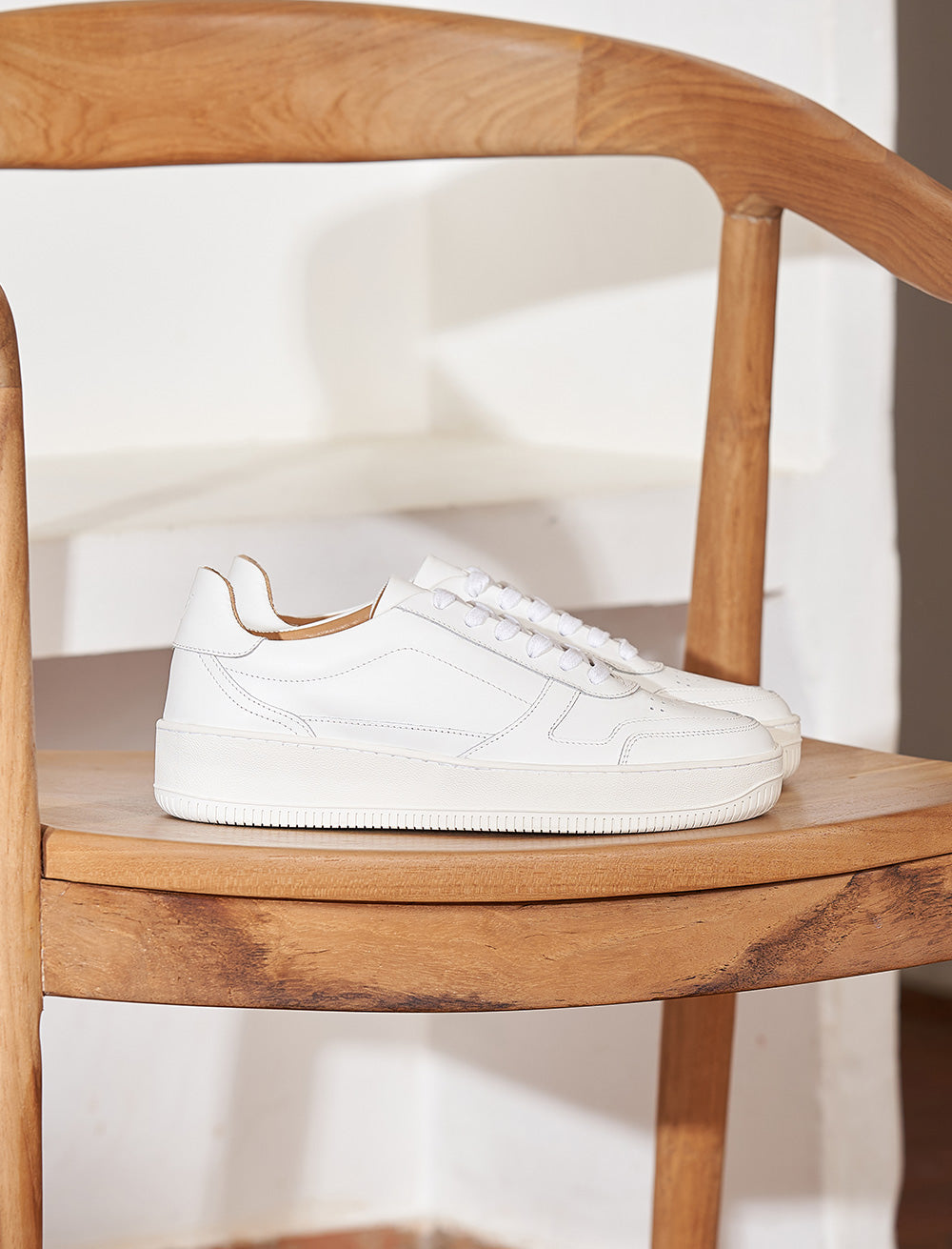 Sneakers À Lacets Vasco - Blanc Optique - Femme