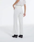 The Kooples - Ecru Straight Crepe Trousers - Women