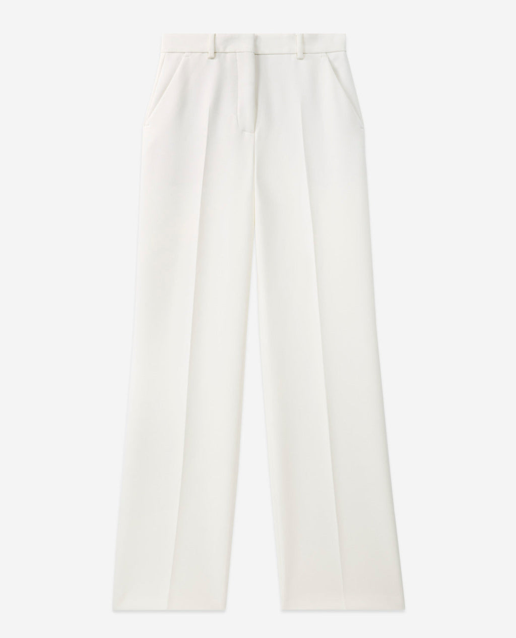 The Kooples - Ecru Straight Crepe Trousers - Women