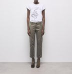 The Kooples - Pantalón recto 7/8 - Caqui - Mujer