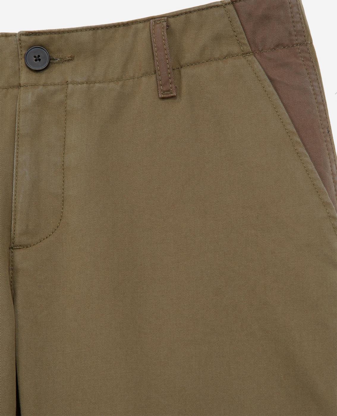 The Kooples - Pantalón recto 7/8 - Caqui - Mujer