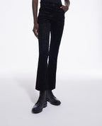 The Kooples - Pantalon Bootcut - Noir Et Gris Foncé - Femme