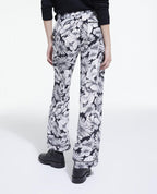The Kooples - Pantalon Droit En Soie - Ecru Et Noir - Femme