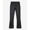 The Kooples - Pantalón campana piel de cordero - Negro - Mujer