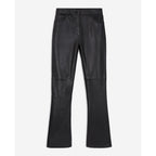 The Kooples - Pantalón campana piel de cordero - Negro - Mujer